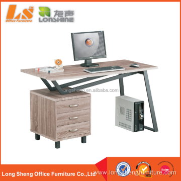 Factory Price Wooden Computer Table With Cabinet